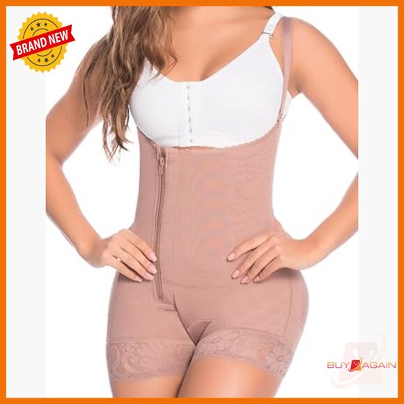 High Compression Strapless Shapewear Bodysuit Tummy Control Plus Size
